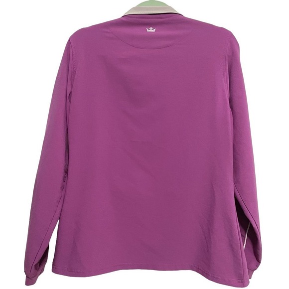 Peter Millar Windbreaker Jacket Purple Large Full-Zip Outdoors Golf Performace - Picture 6 of 10